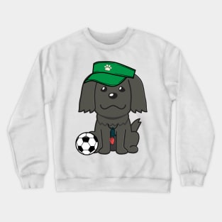 Sheepdog Playing Soccer Crewneck Sweatshirt